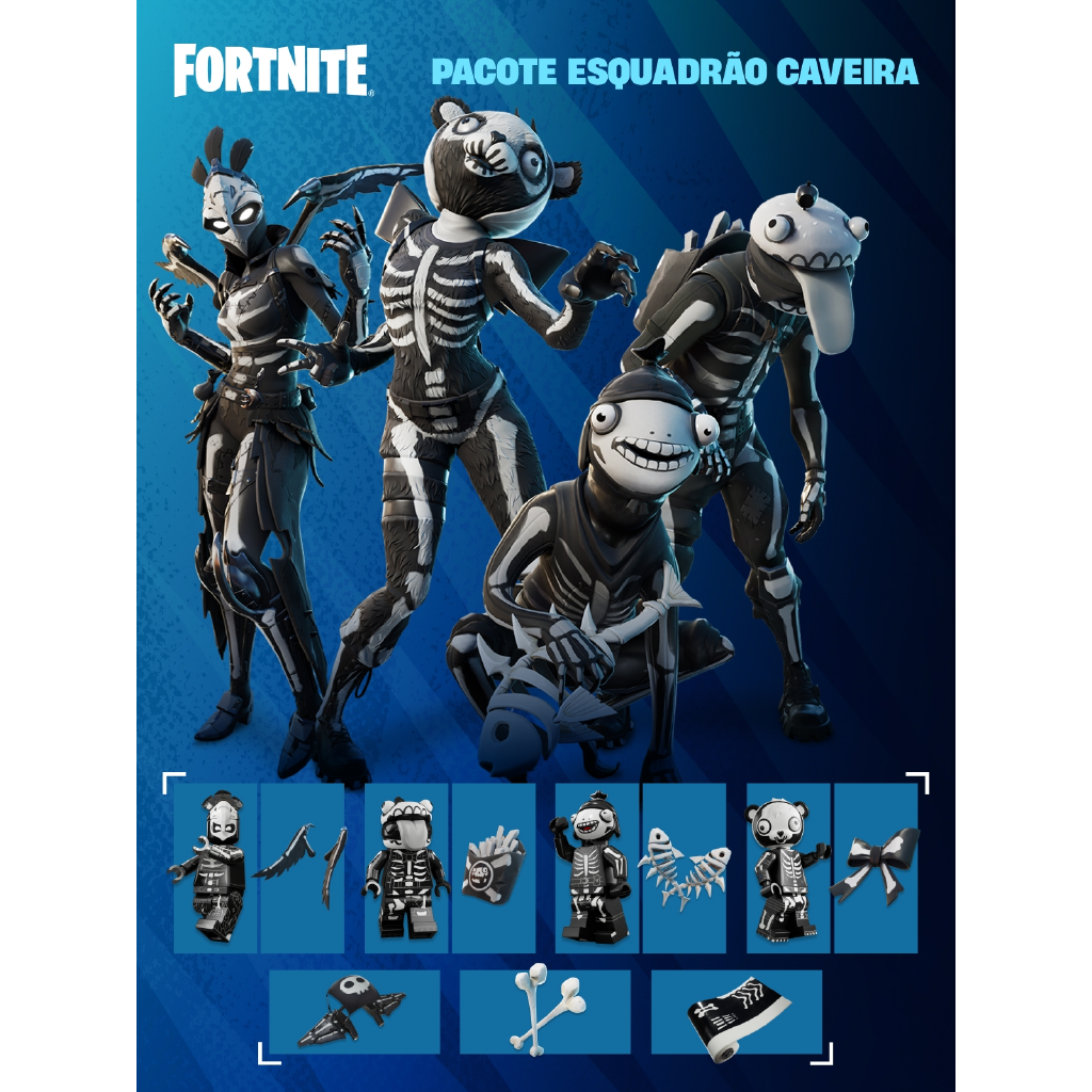 Fortnite - Pacote Esquadrão Caveira
