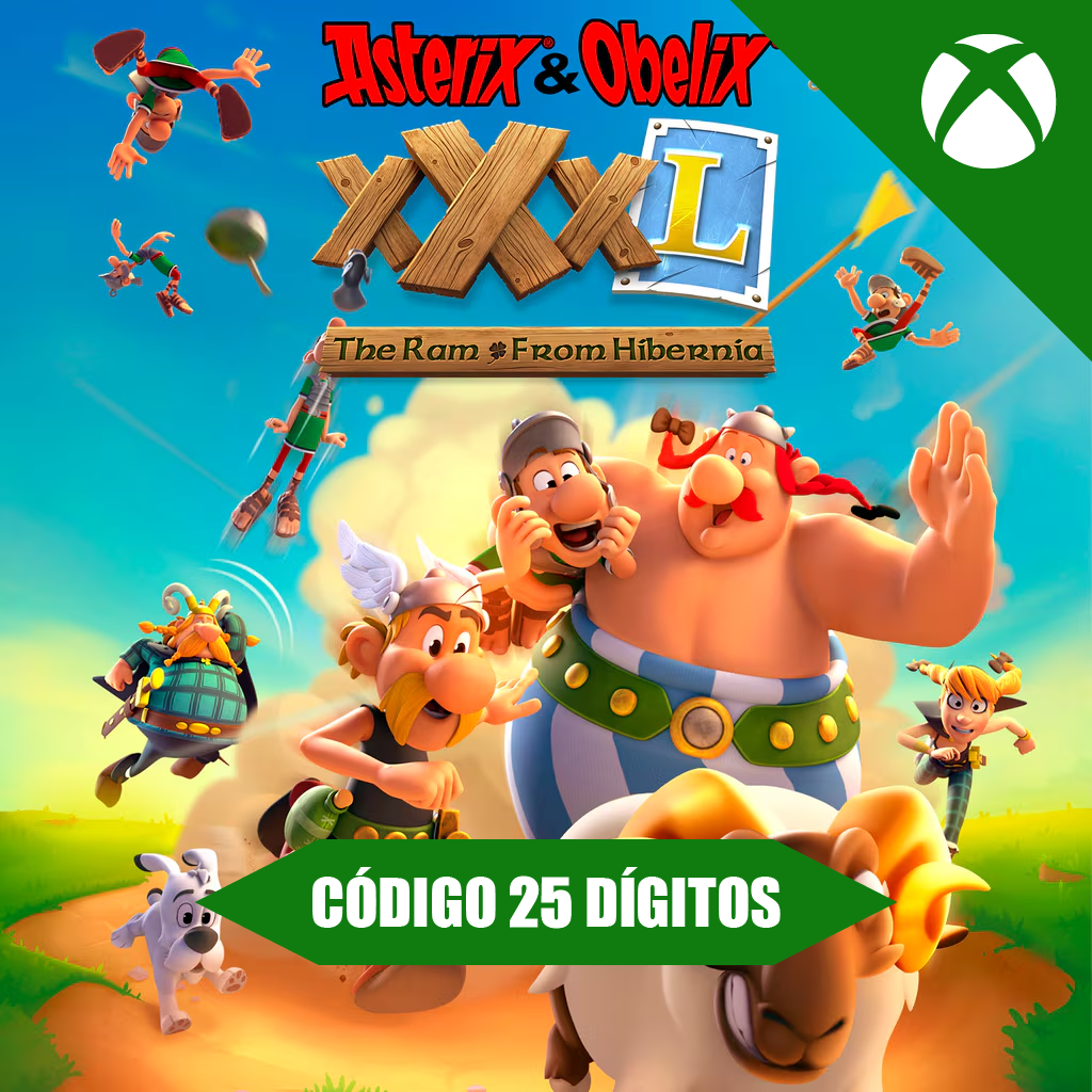 Asterix & Obelix XXXL Xbox REGIÃO - Código 25 Dígitos