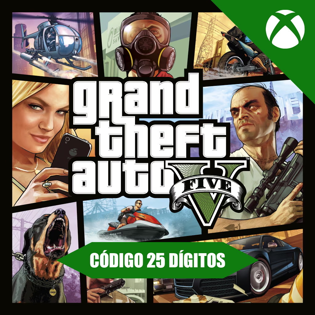 Grand Theft Auto V Xbox Series X|S REGIÃO - Código 25 Dígitos
